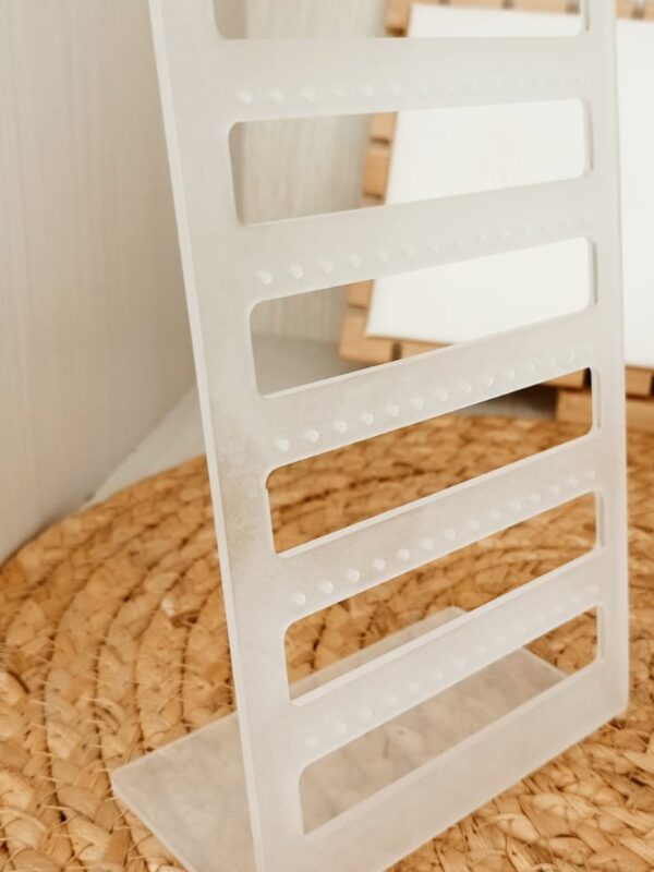 exhibidor aretes acrilico 20x12cm