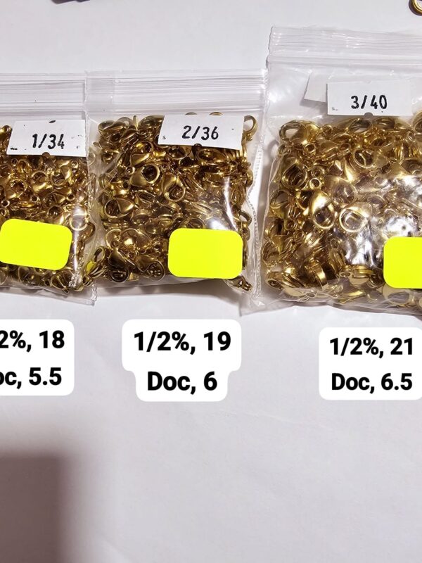 Cierre de langosta de acero picó de loro para collar y pulseras