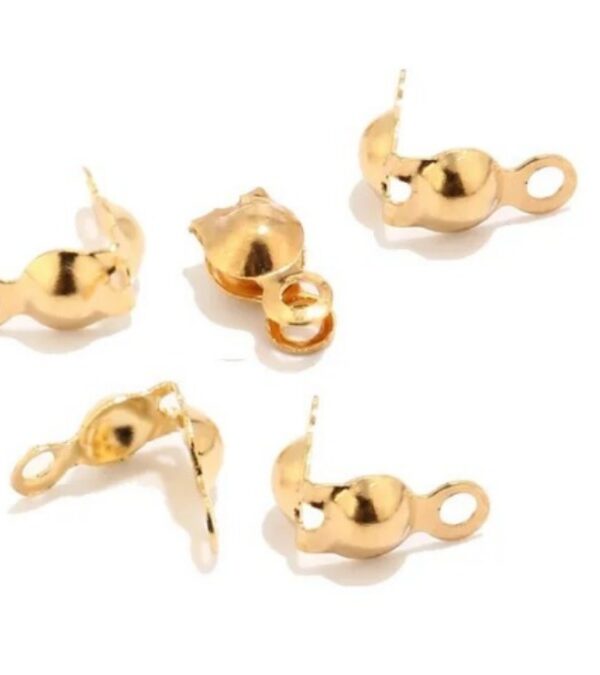 db841648-9b19-44fc-a0b9-7263150bcdad tapa nudos acero dorado y plata para armar joyas, venta por Docen, ciento y 1/2ciento