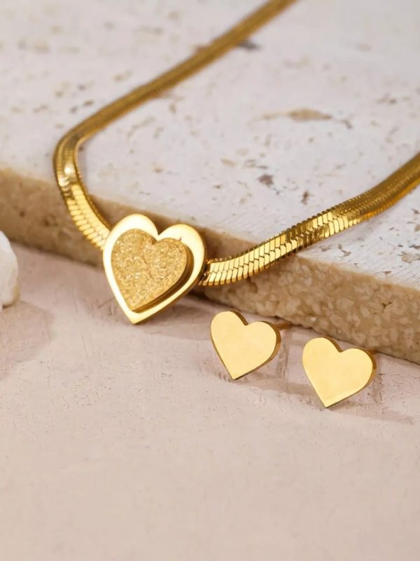 0aa6a7bf-b73c-40e7-94b3-f9dd9db50320 set juego corazon, estrella, mariposa acero dorado, plateado