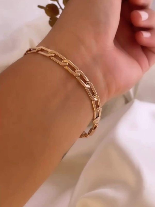 pulsera eslabones xuping jewerly rose 19cm aprox