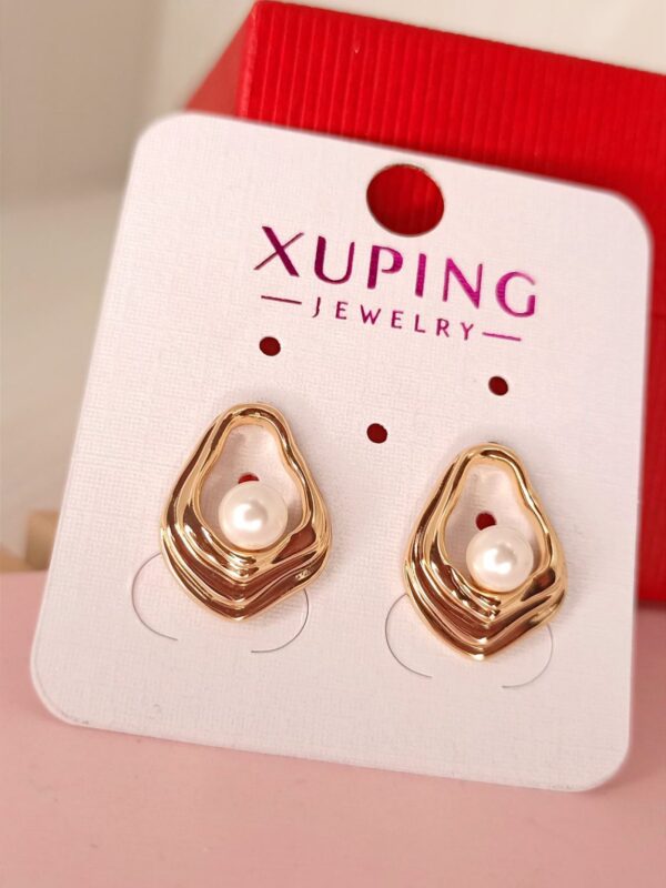 arete perla xuping jewerly rose