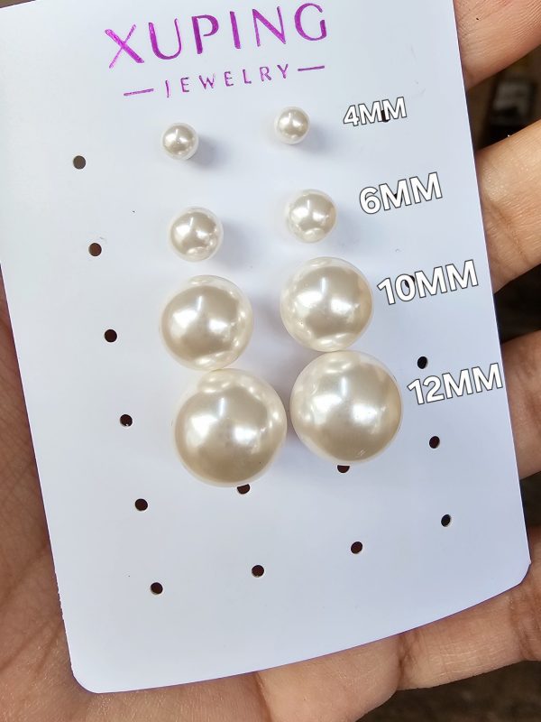 arete perla bombita billa xuping jewerly rose