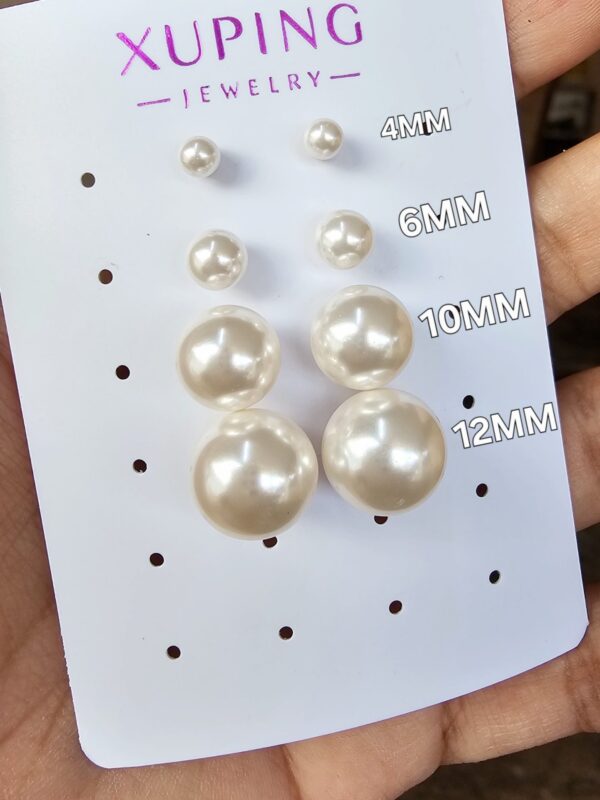 arete perla bombita billa xuping jewerly rose