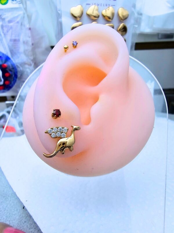 p60 arete dragón xuping jewerly rose