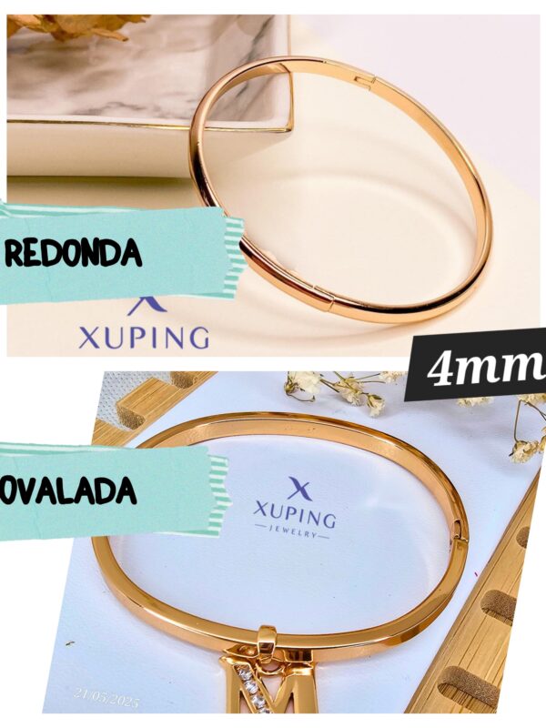 4mm puñera redonda y ovalada delgada basicas para dijes xuping jewerly rose