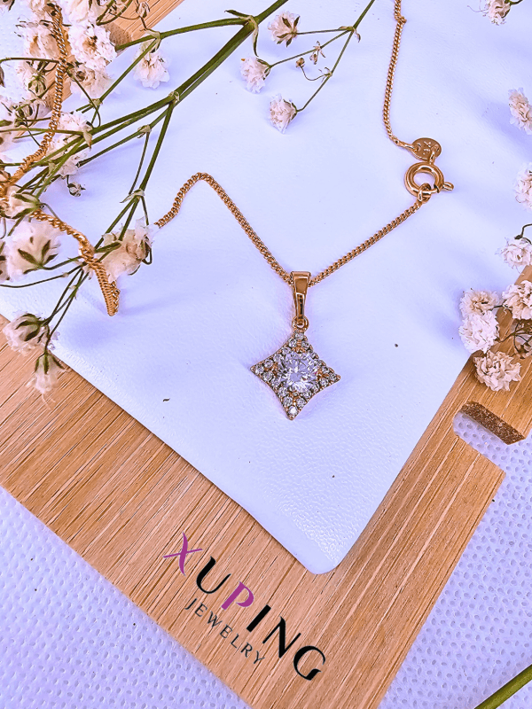 dije estrella de belén rombo xuping jewerly rose