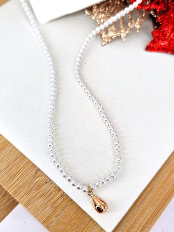 p15 collar perlas gota xuping jewerly rose