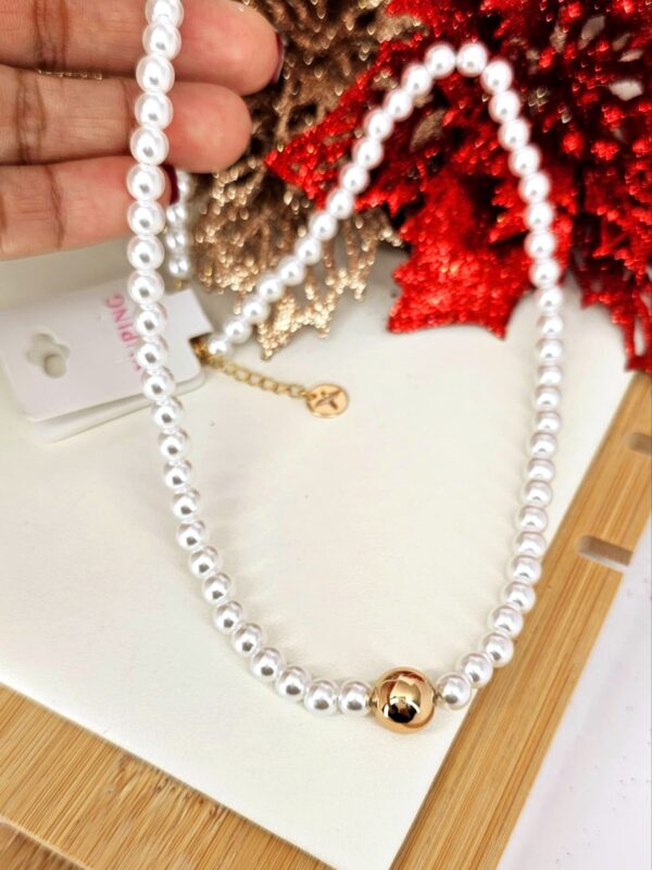 p15 collar perlas bombita xuping jewerly rose