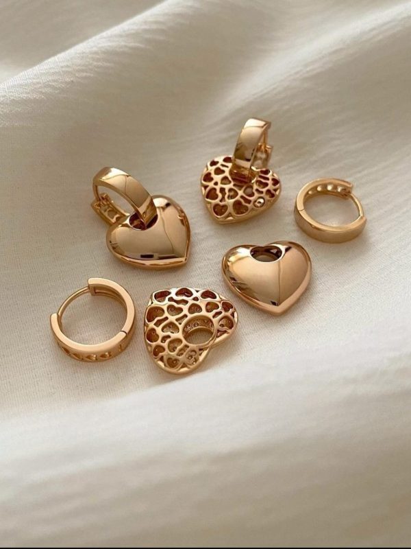 arete doble removible xuping jewerly rose