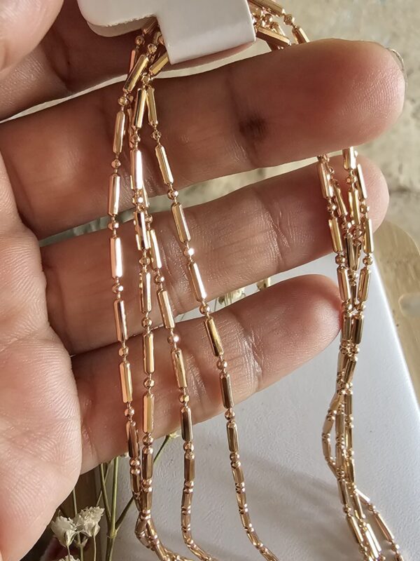 cadena punto y coma xuping jewerly rose 45CM