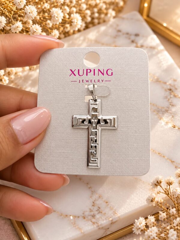 dije cruz xuping jewerly plateado