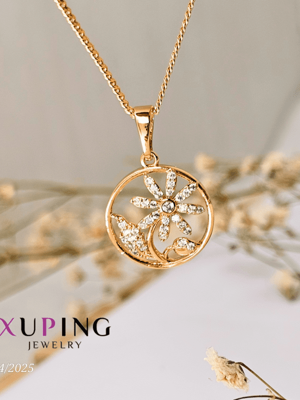 collar margarita flor xuping jewerly rose