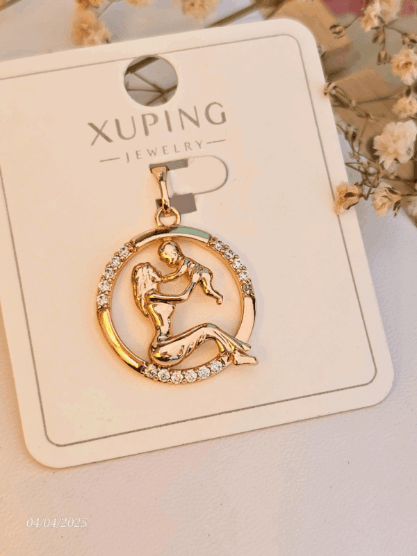 dije mamá sentada niño xuping jewerly rose