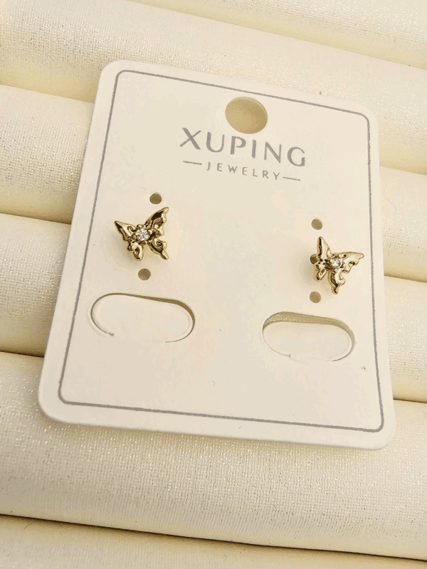 arete mariposa xuping jewerly rose