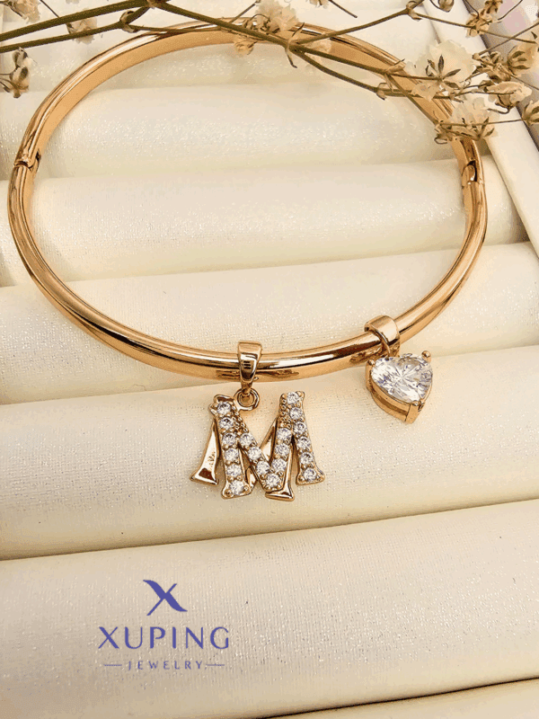 puñera+ iniciales xuping jewerly rose