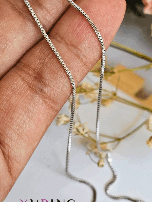 cadena cubo 45cm xuping jewerly plateado