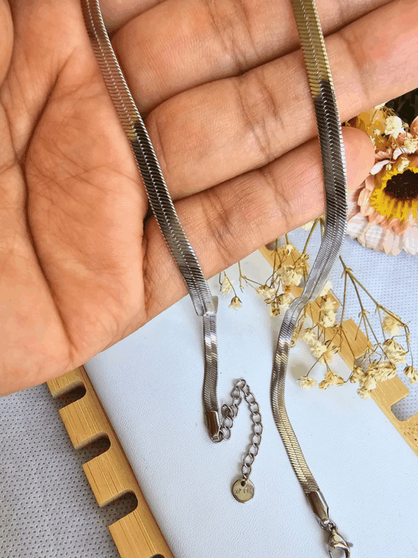 collar snake plano 45cm xuping TTM plateado