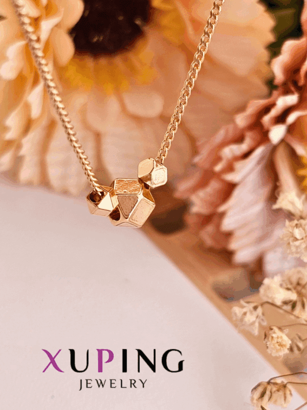 collar cubos astetic xuping jewerly rose