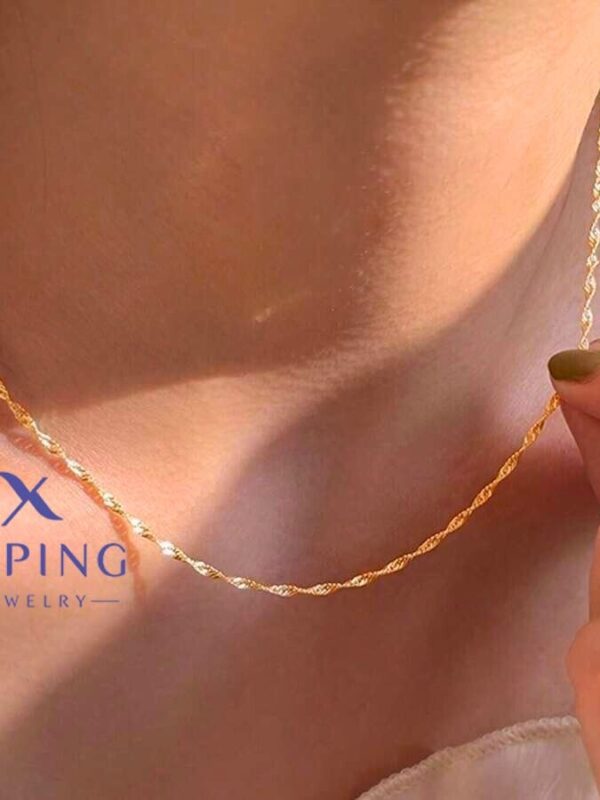 cadena entorchada 45cm xuping jewerly rose