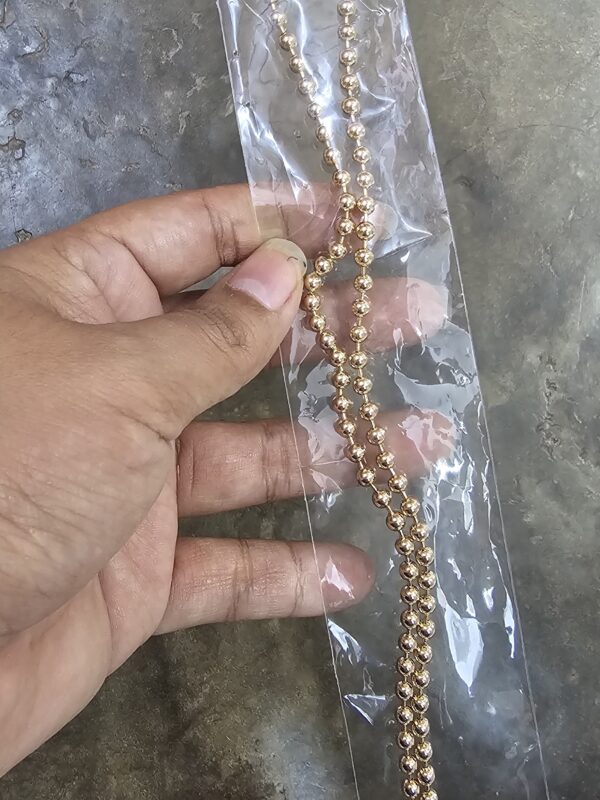 collar 5mm billas lisas 45cm xuping jewerly rose cadena