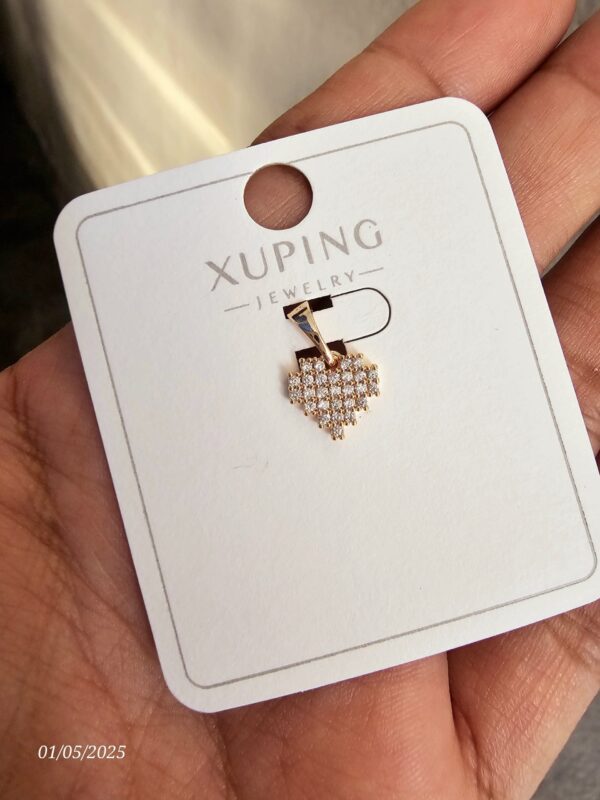 dije corazon circon xuping jewerly rose