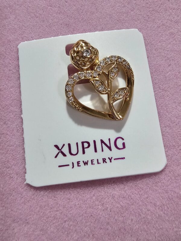 dije flor 🌹 corazon xuping jewerly rose