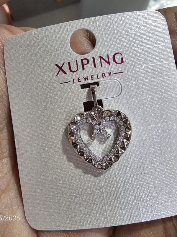 dije corazon plateado xuping jewerly