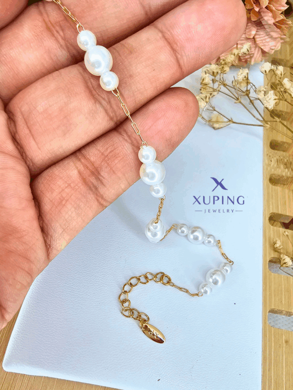 pulsera perlas xuping jewerly rose