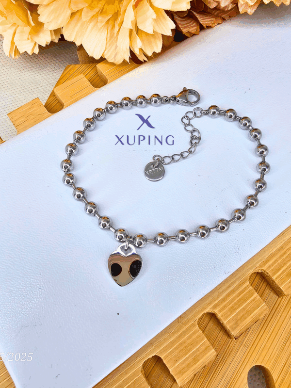 pulsera corazon billas xuping TTM plateado