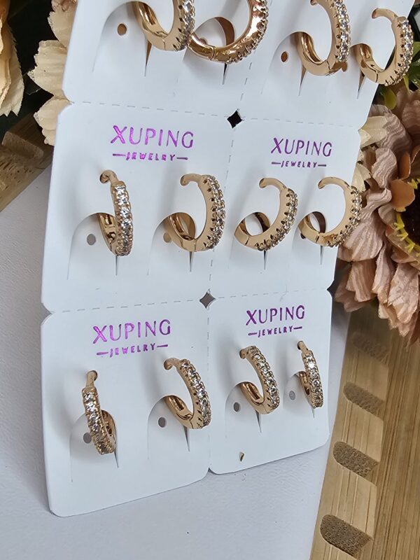 arete circon xuping jewerly rose