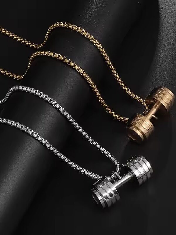 1b94422c-40a5-4a0a-ad76-16a64a158c39 collar pesas gimnasio acero dorado plateado 60cm