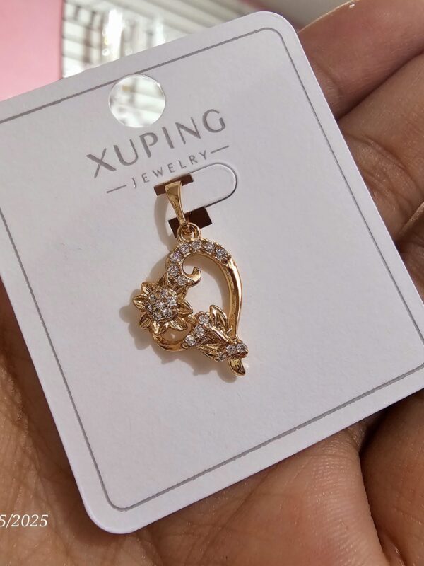 dije girasol corazon xuping jewerly rose
