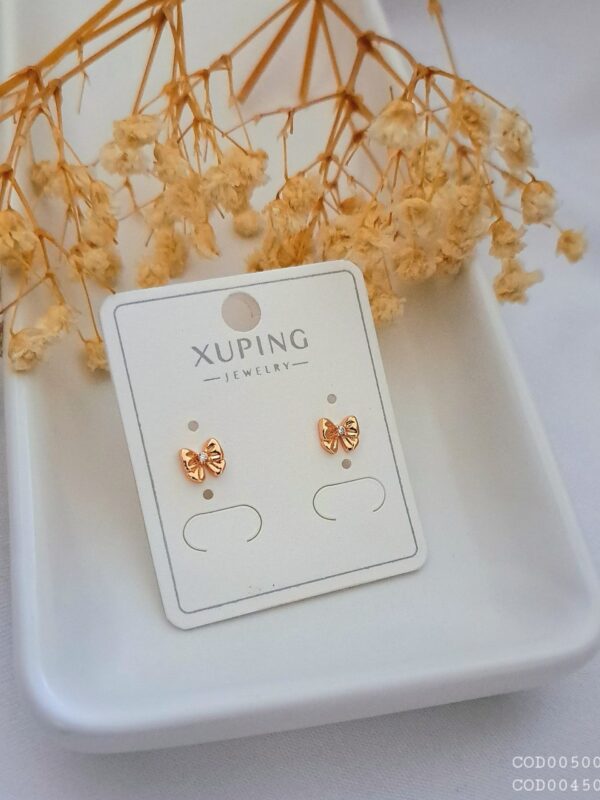 arete lazo xuping jewerly rose