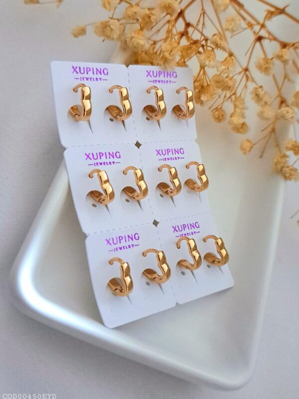 arete corazon forma xuping jewerly rose