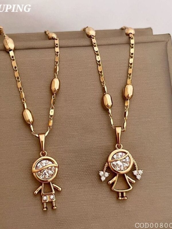 dije niña y niño circon xuping jewerly rose