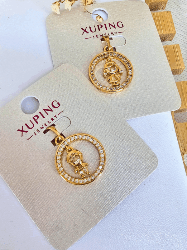 dijes niño niña xuping jewerly rose