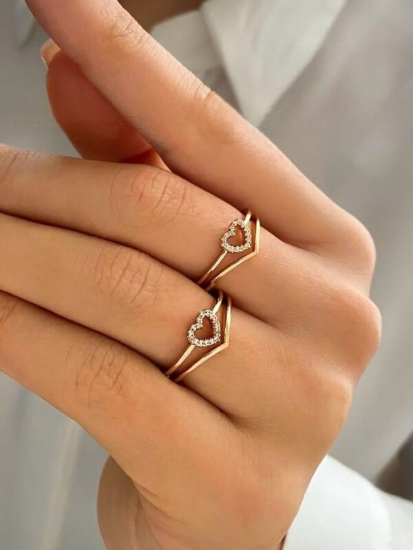 anillo corazon regulable xuping jewerly rose