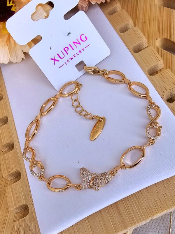 pulsera mariposa xuping jewerly rose