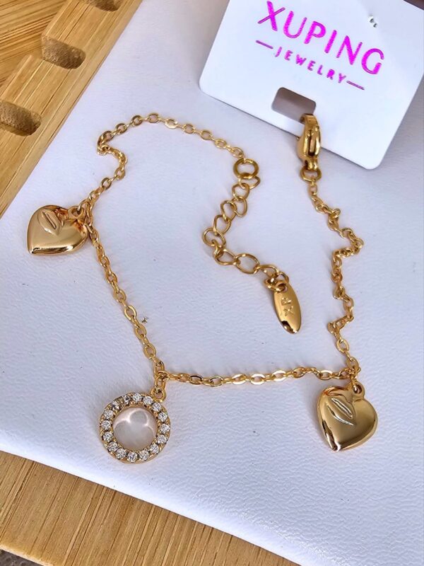 pulsera corazon xuping jewerly rose