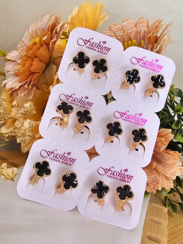 arete van cleef negro acero rose