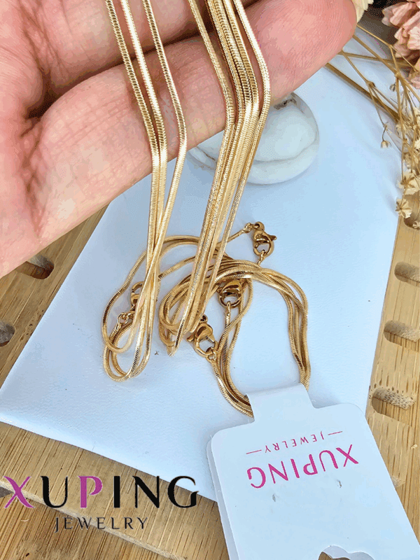 cadena cola de raton DELGADA* xuping jewerly rose 45cm