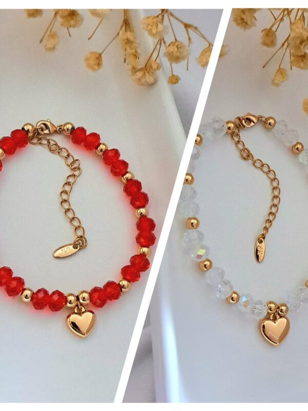 pulsera murano corazon xuping jewerly rose