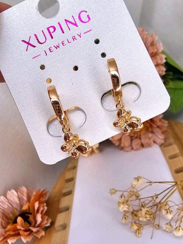 arete garibaldi mariposa xuping jewerly rose