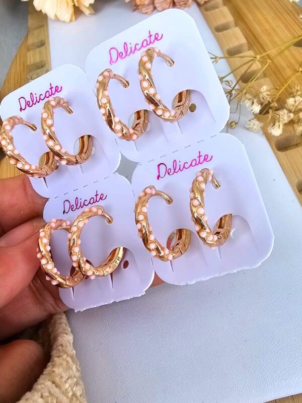 arete entorchado NYH delicate rose