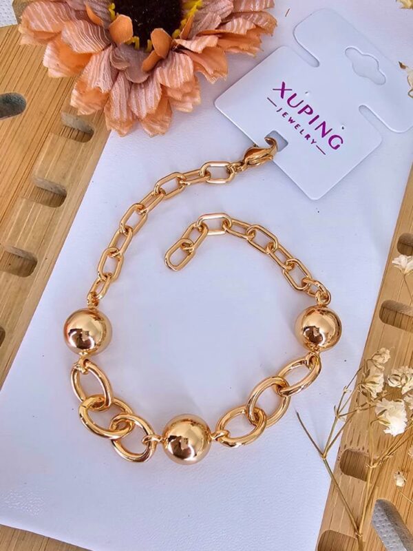 pulsera ID11532 bombitas xuping jewerly rose