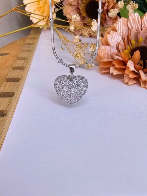 collar corazon xuping TTM plateado