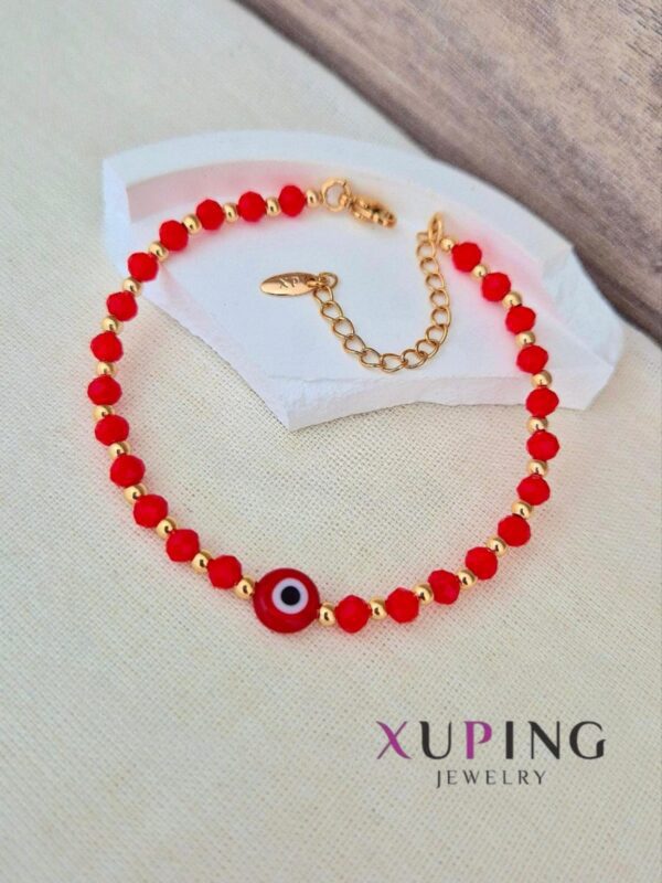 pulsera ojo turco rojo xuping jewerly rose
