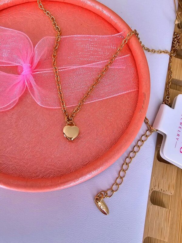 collar corazon bombita xuping jewerly rose