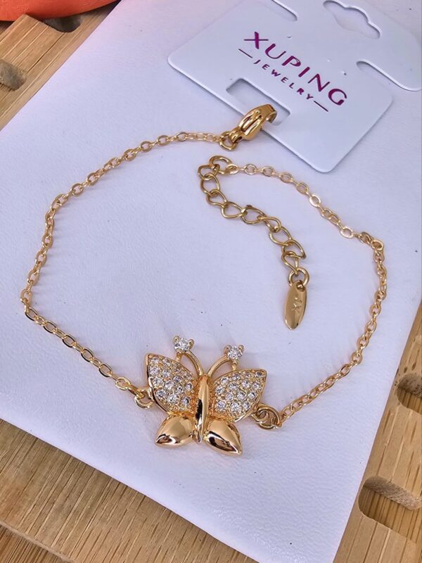 pulsera mariposa xuping jewerly rose